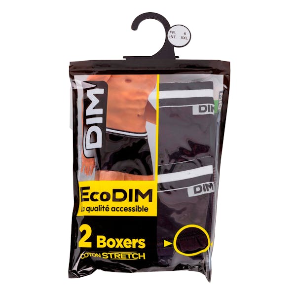DIM PACK 2 BOXERS NOIRS