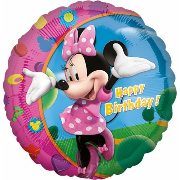 Ballon Happy Birthday Minnie Mouse