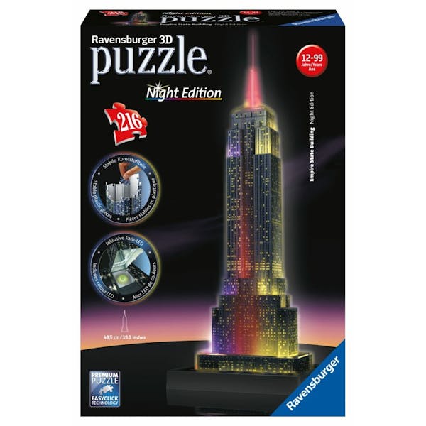 Ravensburger 3D Puzzel Empire State Building Nachteditie