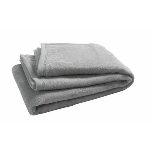 Deken Fleece Grey Bed 100X150Cm