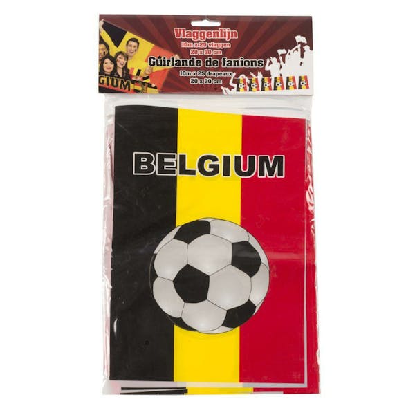 Vlaggenlijn 10M - 25 Vlaggen - Belgie