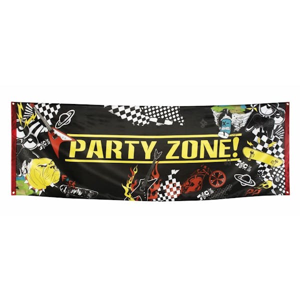BANNER PARTY ZONE 74x220cm