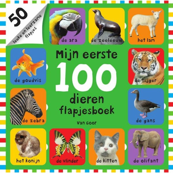 Mijn Eerste 100 Dieren Flapjesboek