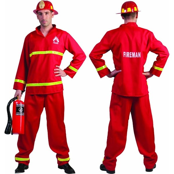 Kostuum Brandweerman Maat 52-54