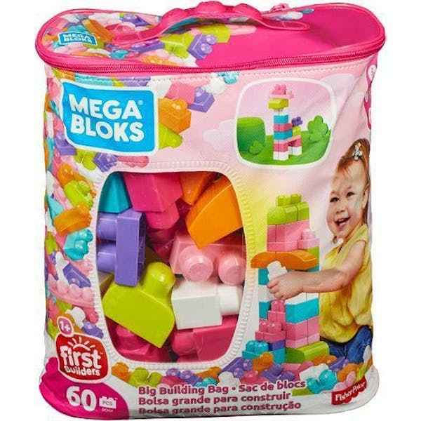 Mega Bloks Zak Met 60 Blokken Roze