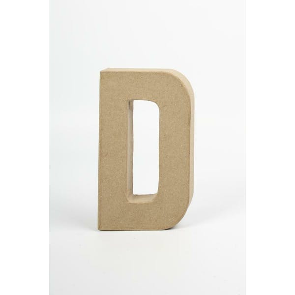 Letter D Papier-Mache 20,5Cm
