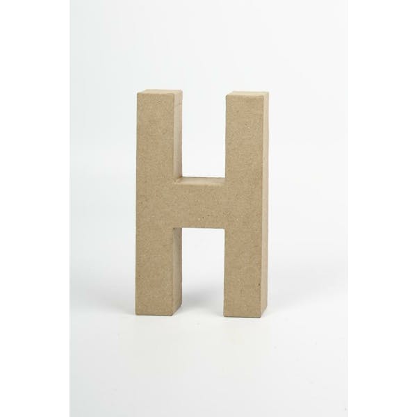 Letter H Papier-Mache 20,5Cm