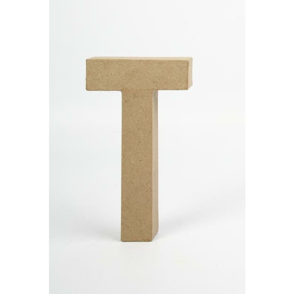 Letter T Papier-Mache 20,5Cm
