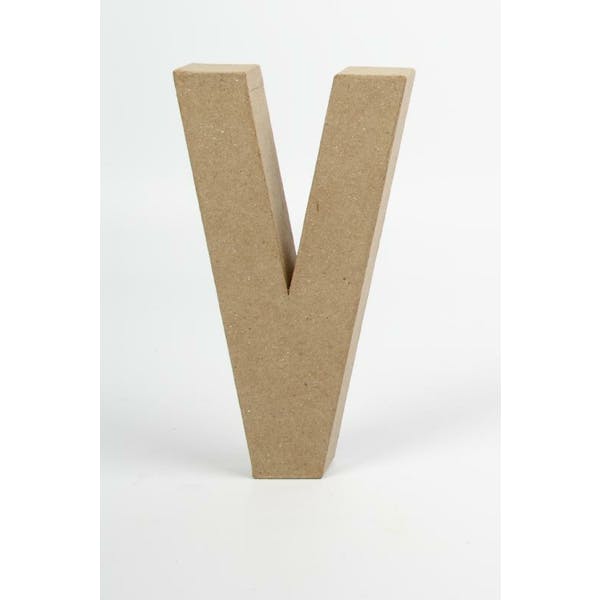 Letter V Papier-Mache 20,5Cm