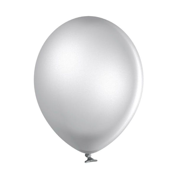 Ballon B95 Metallic Silver 061 - 10 Stuks