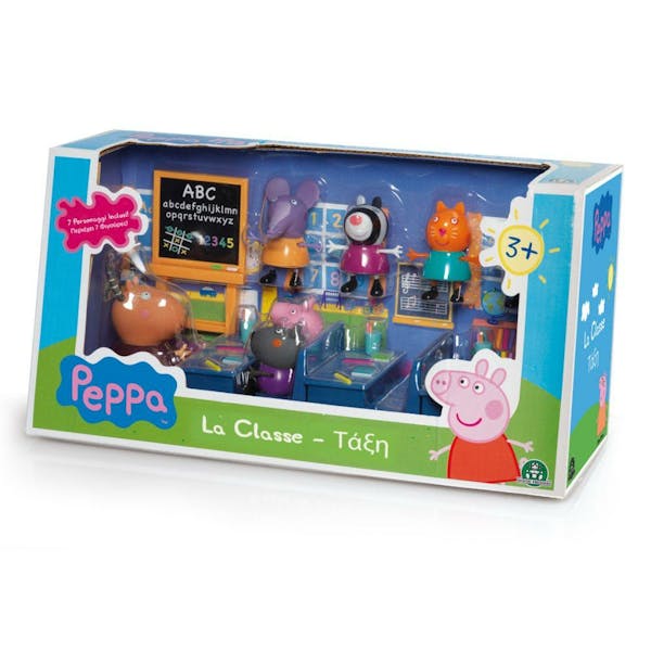 Peppa Pig - Klaslokaal Met 7 Personages