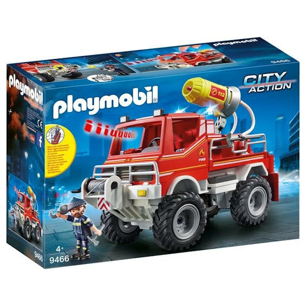 Playmobil 9466 City Action Brandweer Terreinwagen Met Waterkanon