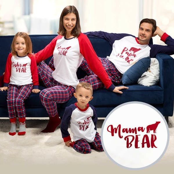 Pyjama Mama Bear Red - Medium