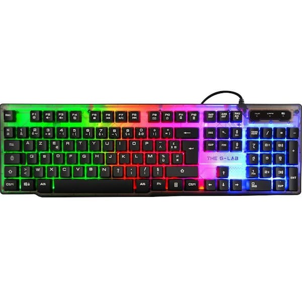 The G-Lab Keyz Neon Gaming Keyboard - Rainbow Illuminated - FR Layout