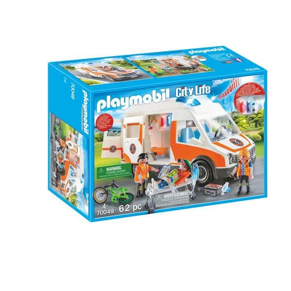 Playmobil 70049 Ambulance en ambulanciers