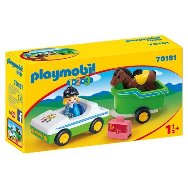 Playmobil Car with Horse Trailer 70181