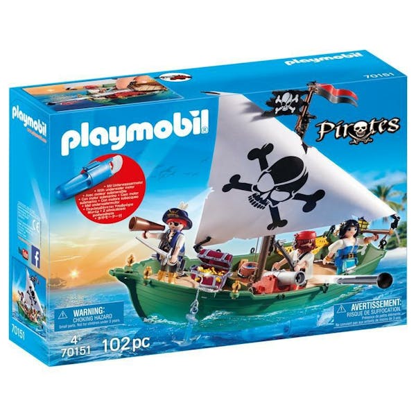 Playmobil Piratenschuit met onderwatermotor - 70151