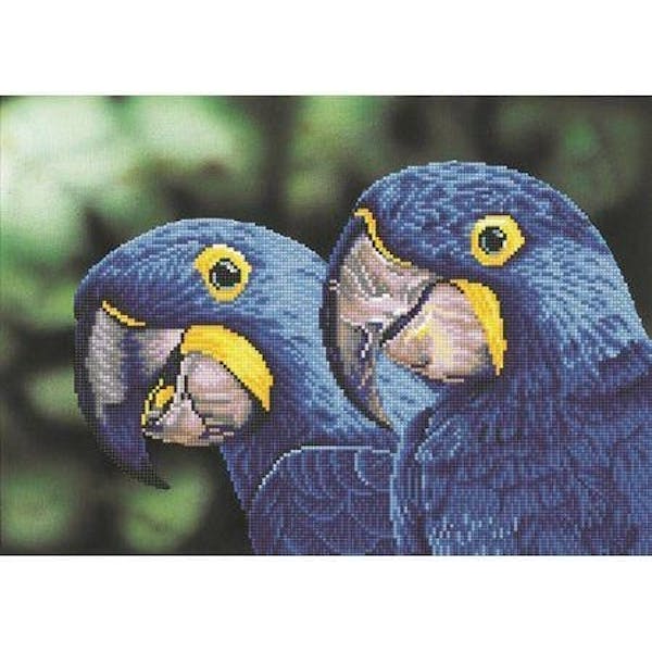 Blue Hyacinth Macaws Diamond Painting