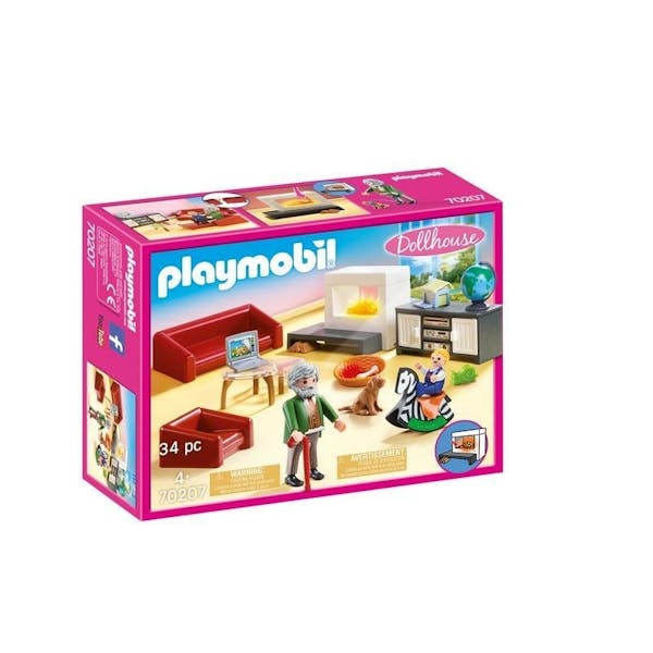 Playmobil 70207 Dollhouse Huiskamer Met Openhaard
