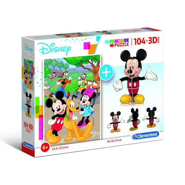 Puzzel 104 + 3D Model Mickey