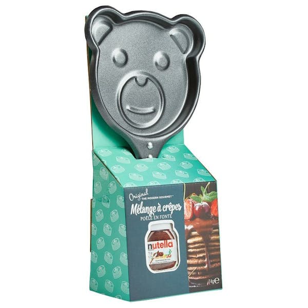 Pancake Pan w/ Nutella # Bear & Heart (1 Van Assortiment)