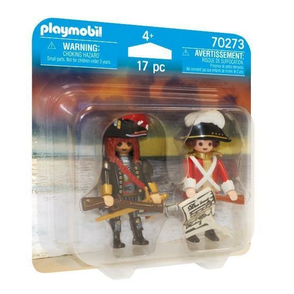 Playmobil 70273 Duo Packs Piratenkapitein En Roodroksoldaat