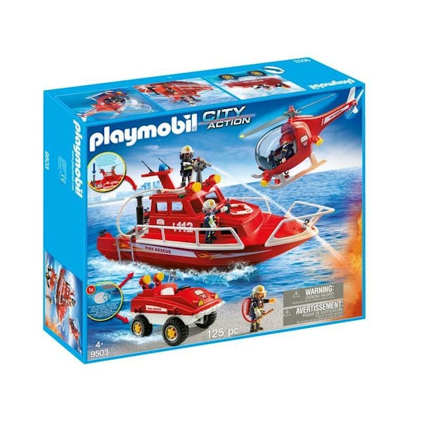 Playmobil City Action brandweerset met onderwatermotor