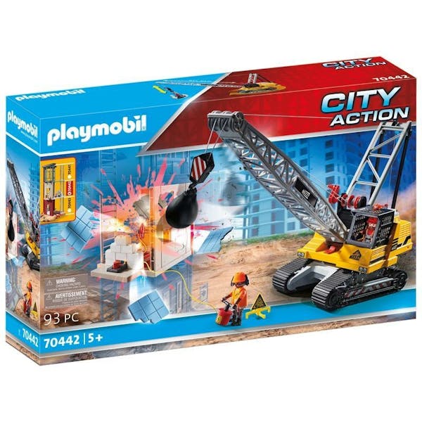 Playmobil 70442 City Action Kabelgraafmachine met bouwonderdeel