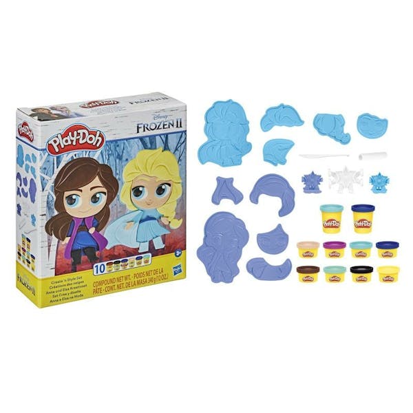 Play-Doh Frozen 2 Elsa en Anna Create & Style - Klei Speelset