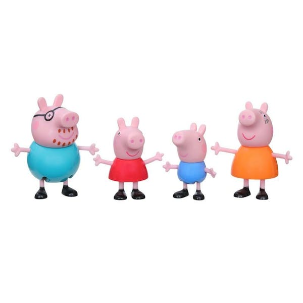 Peppa Pig Peppa'S Avonturen Speelgoedassortiment 4-Delige Set Met Familiefiguren, Vanaf 3 Jaar (1 Van Assortiment)