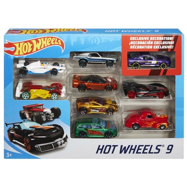 Hot Wheels Gift Set auto's 9 pack (1 van assortiment)