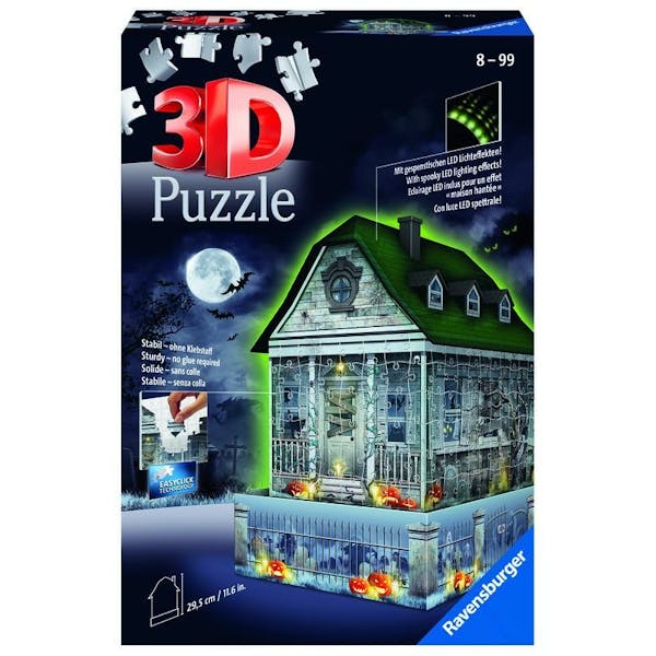 Ravensburger 3D puzzel Spookhuis Night Edition