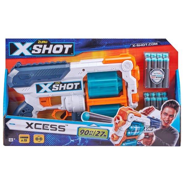 X-Shot Xcess Blaster met 16 pijltjes