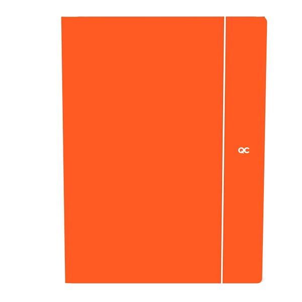 Quattro Colori Elastomap A4 Colour Mini Retro Oranje