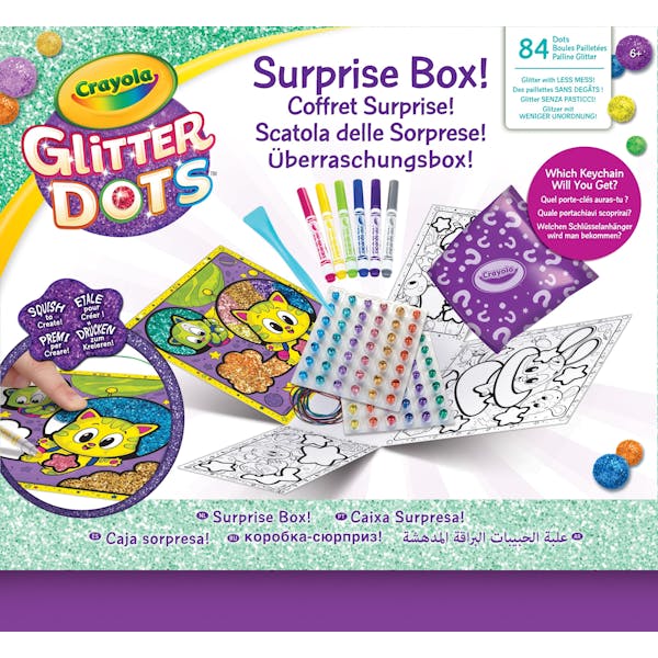 Crayola Glitter Dots - Surprise Box 4 Stuks