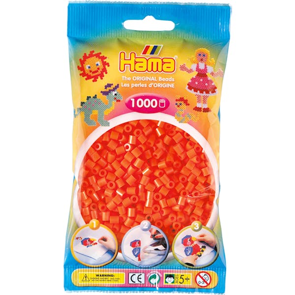 Hama Beads 207-04 cordon Tube bead Orang