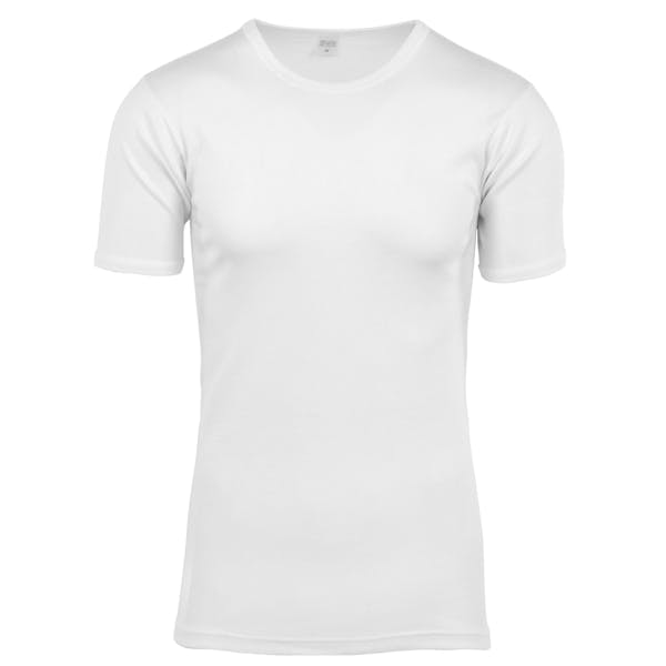 T-SHIRT COL ROND HOMME BLANC