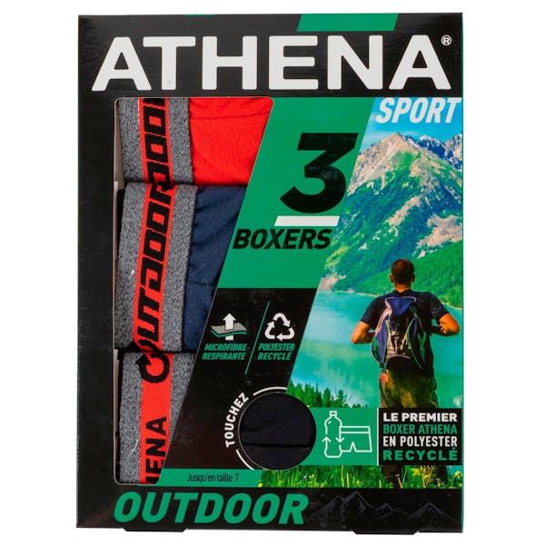 ATHENA SPORT PACK 3 BOXERSHORTS OUTDOOR